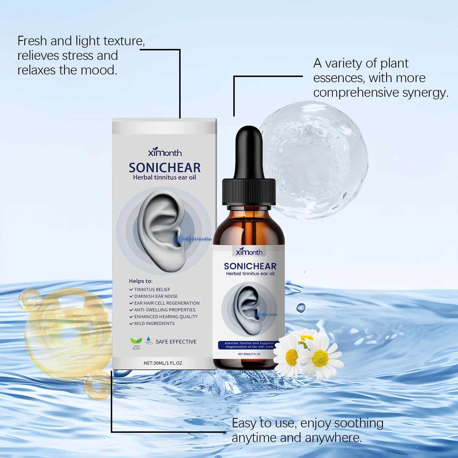 Tinnitus Relief Ear Drops – Soothing Formula for Ringing Ears