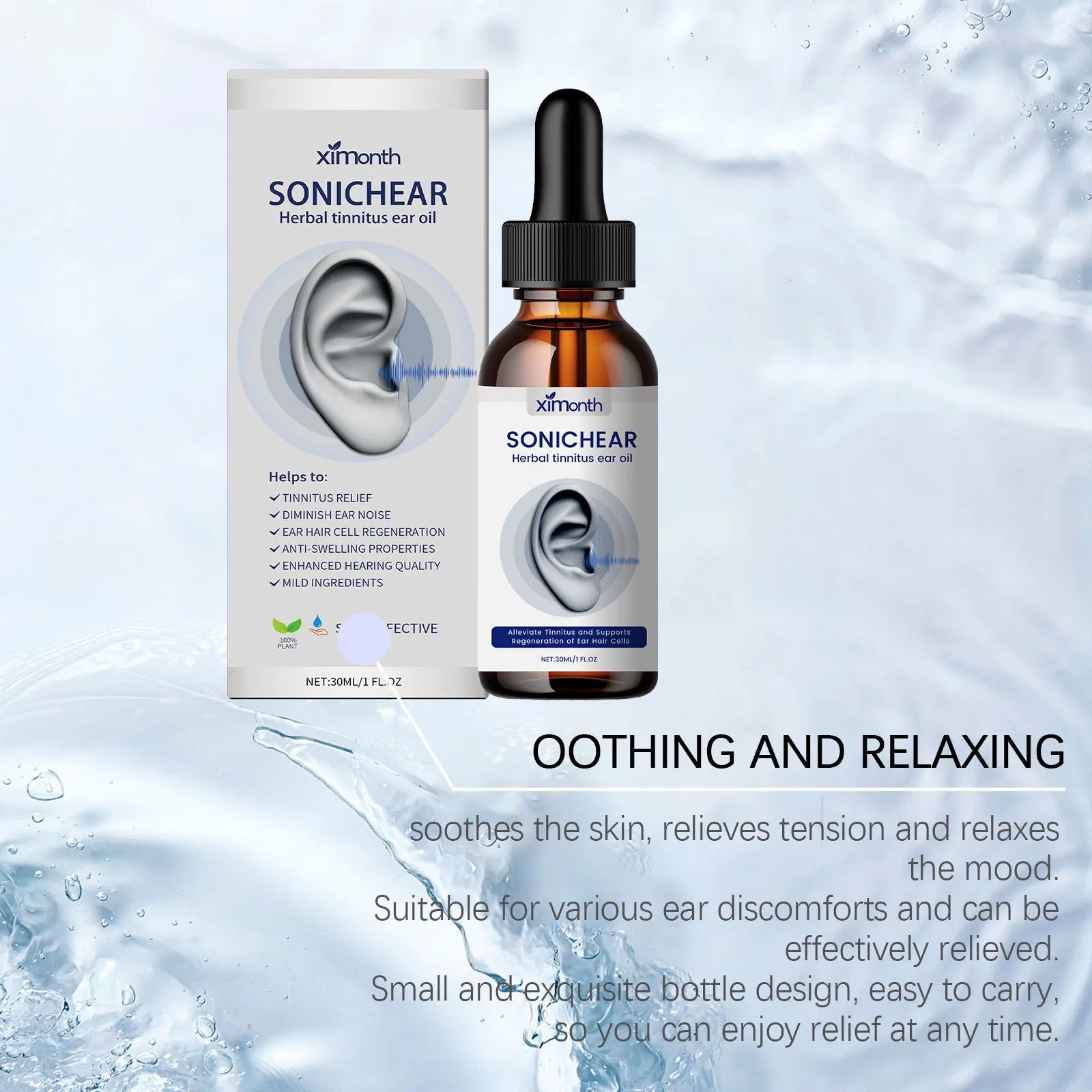 Tinnitus Relief Ear Drops – Soothing Formula for Ringing Ears