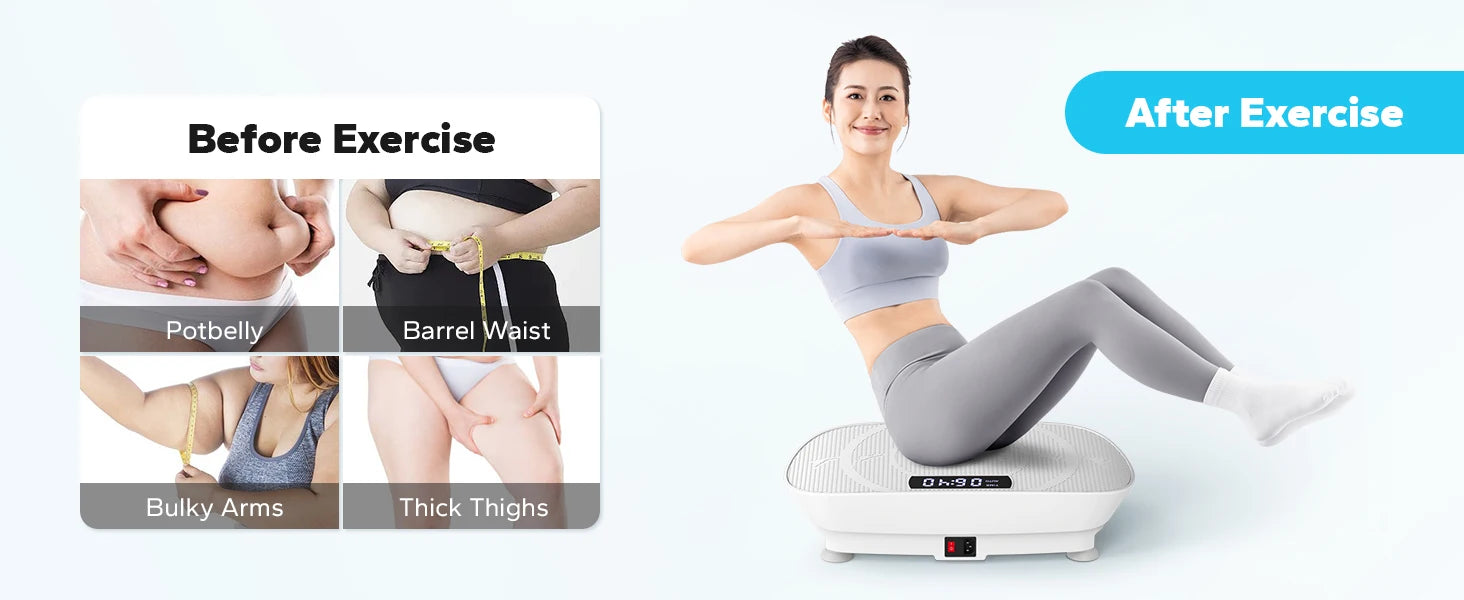 Vibration Plate Exercise Machine – MERACH Whole Body Workout Platform for Weight Loss, Shaping & Muscle Relaxation