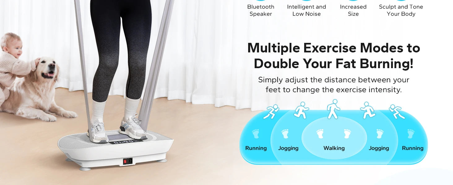 Vibration Plate Exercise Machine – MERACH Whole Body Workout Platform for Weight Loss, Shaping & Muscle Relaxation