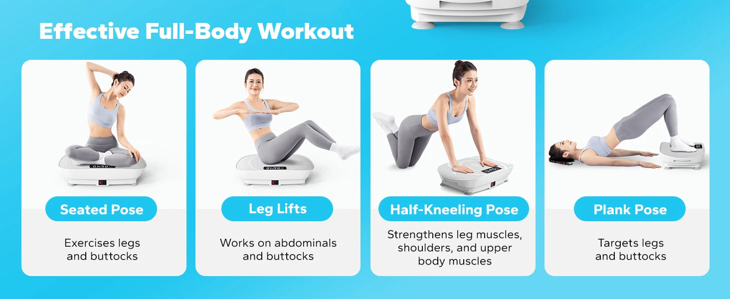 Vibration Plate Exercise Machine – MERACH Whole Body Workout Platform for Weight Loss, Shaping & Muscle Relaxation