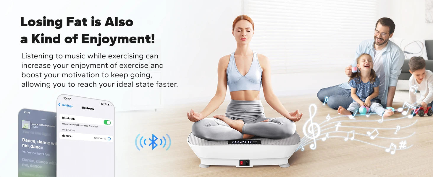 Vibration Plate Exercise Machine – MERACH Whole Body Workout Platform for Weight Loss, Shaping & Muscle Relaxation