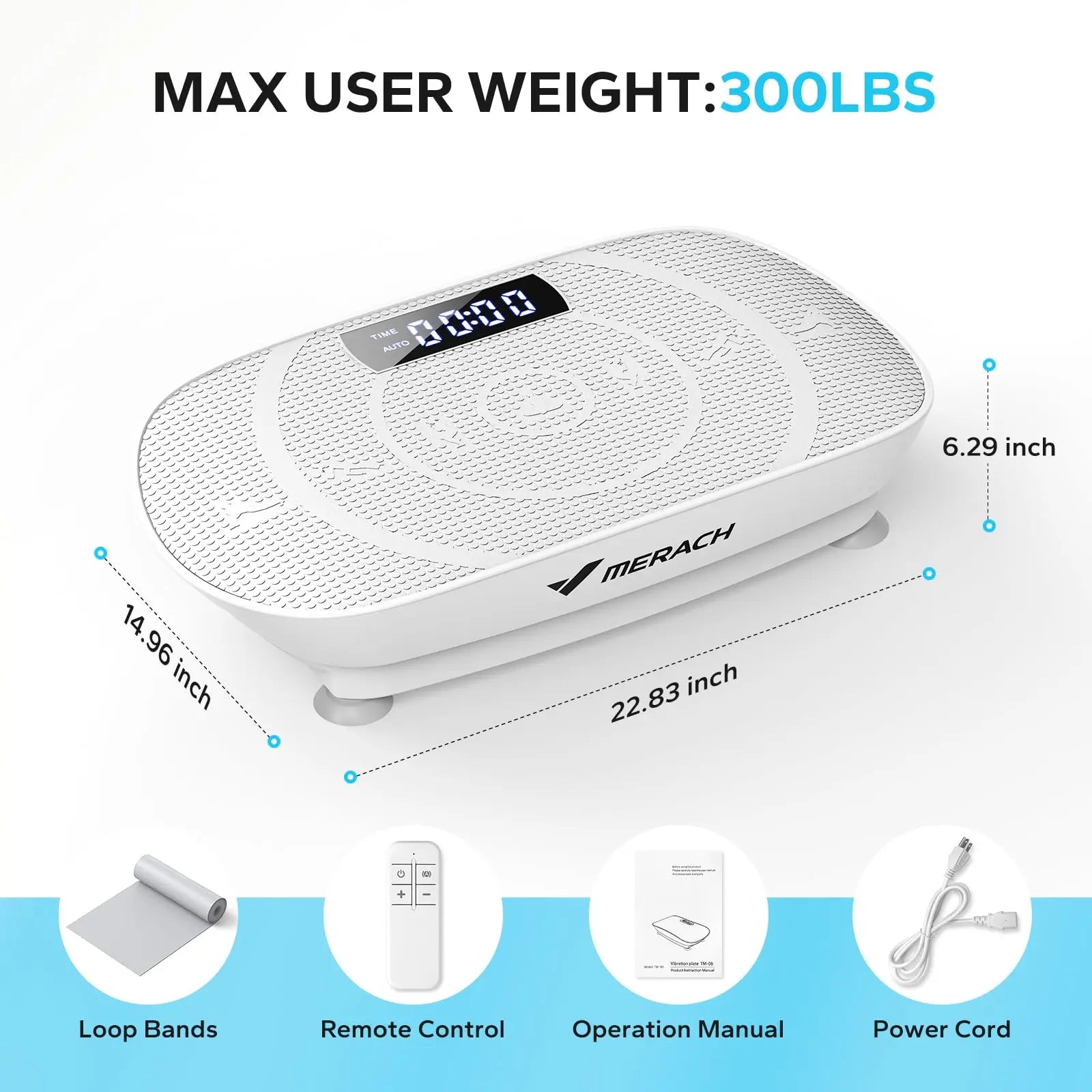 Vibration Plate Exercise Machine – MERACH Whole Body Workout Platform for Weight Loss, Shaping & Muscle Relaxation
