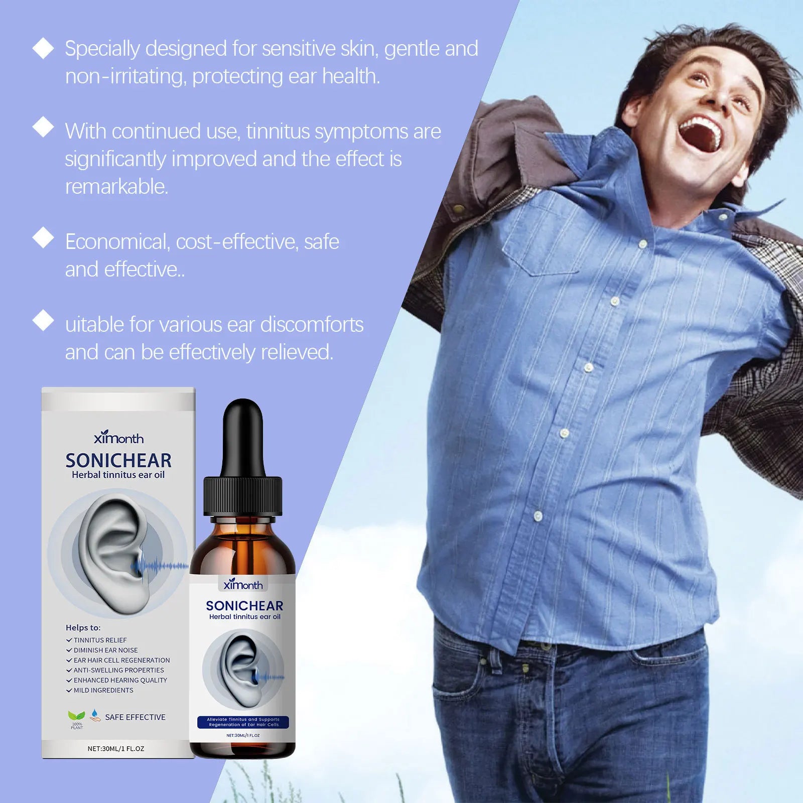 Tinnitus Relief Ear Drops – Soothing Formula for Ringing Ears
