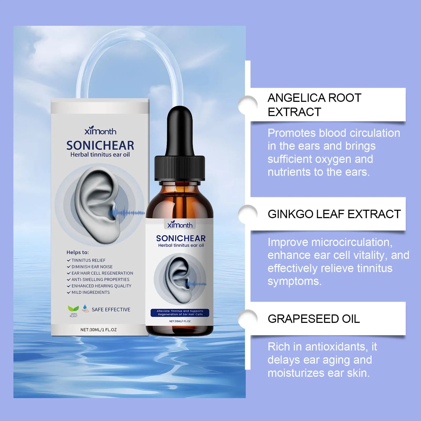 Tinnitus Relief Ear Drops – Soothing Formula for Ringing Ears