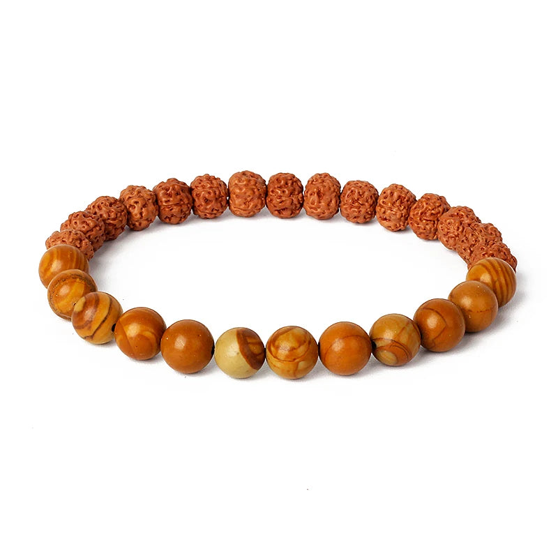 Royal Green Tiger Eye Vajra Bodhi Bracelet Original Rudraksha Meditation Beaded Bracelets Women Prayer Tibetan Buddhism Jewelry