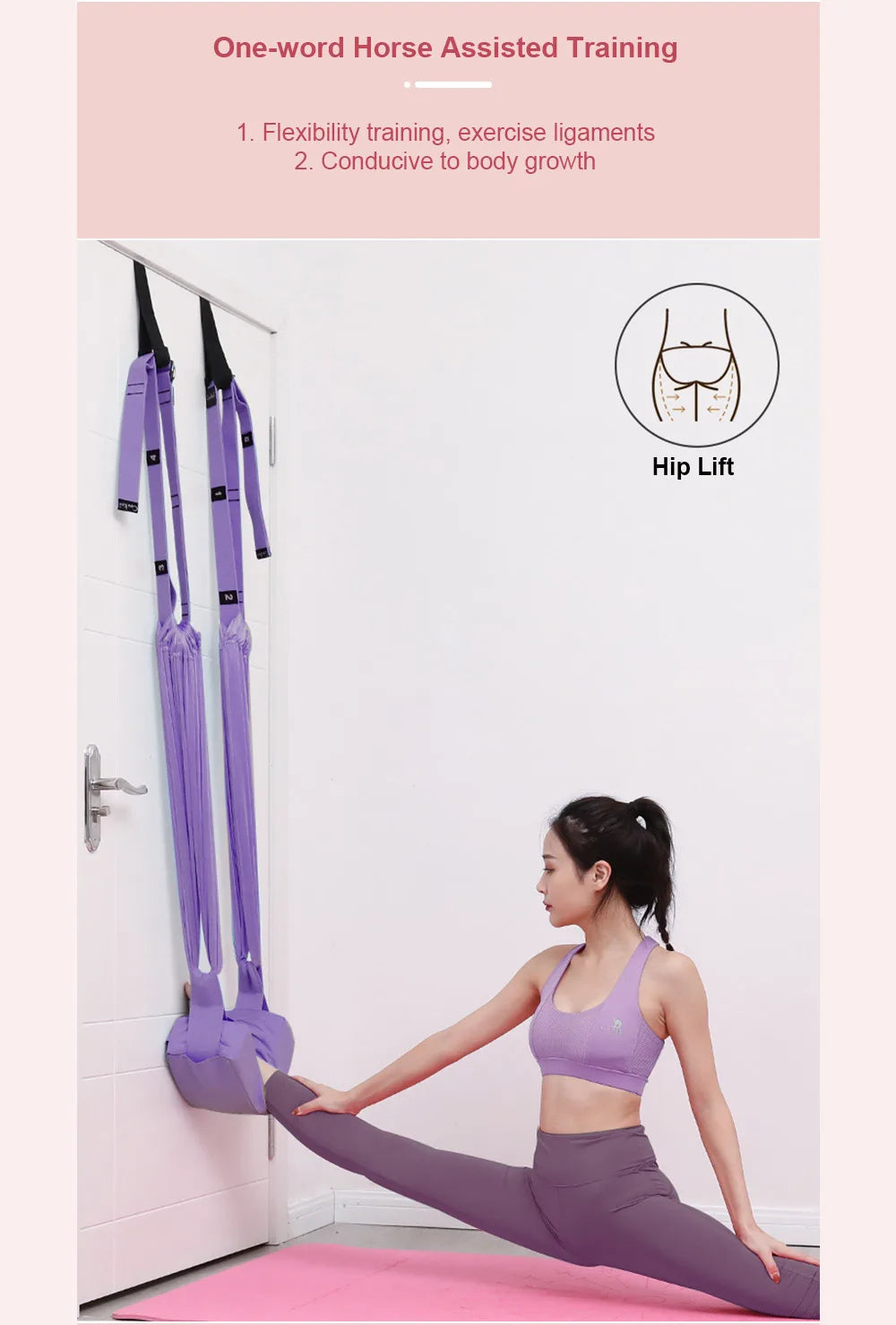 Adjustable Aerial Yoga Strap – Anti-Gravity Hammock Swing for Stretching, Handstands & Fitness Training