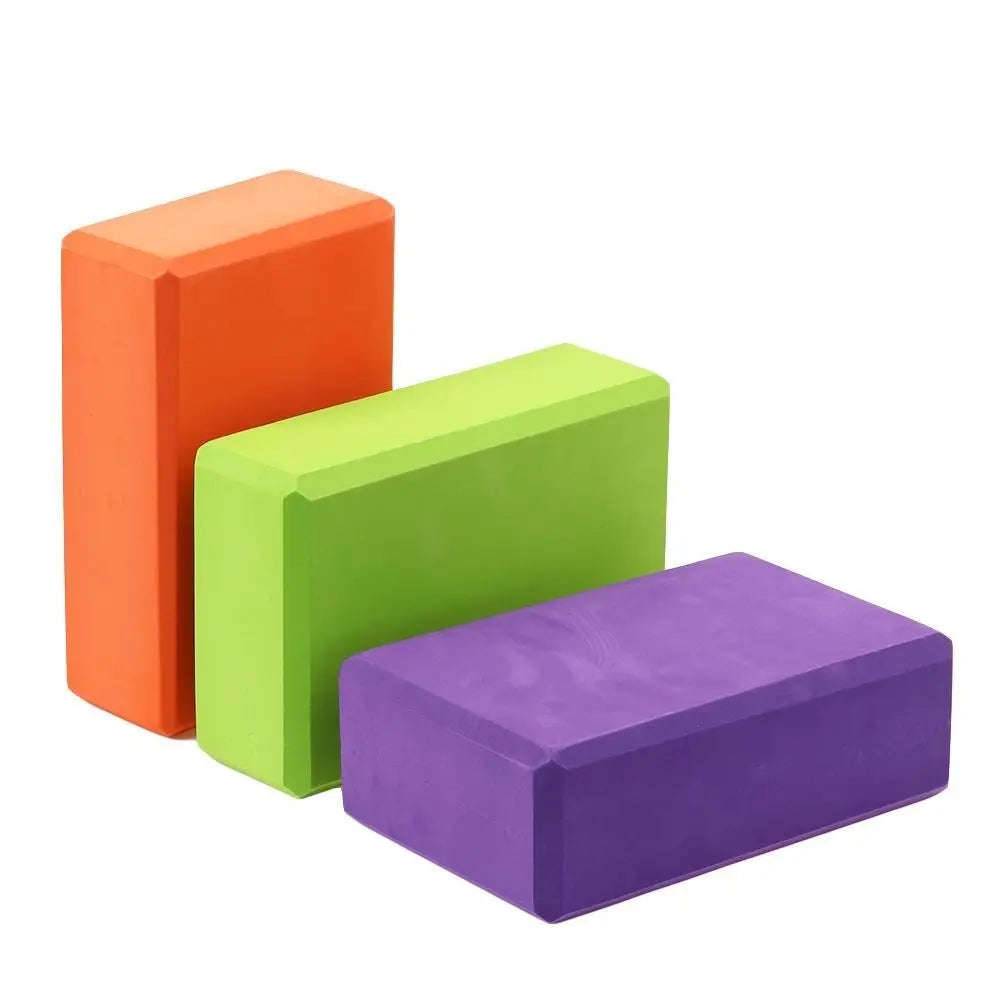Yoga Block – Colored EVA - Non-Slip Foam Fitness Brick for Yoga, Pilates & Stretching