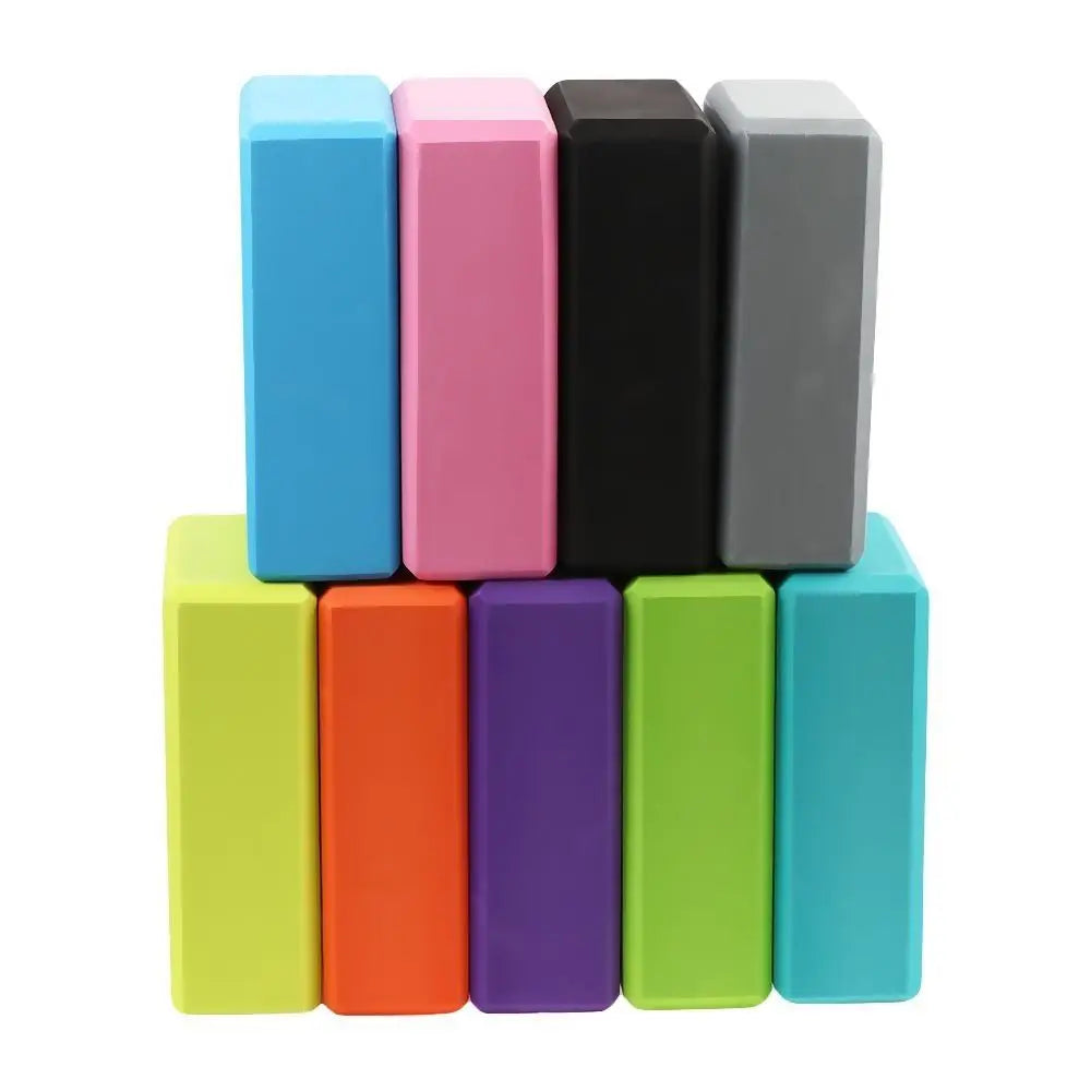 Yoga Block – Colored EVA - Non-Slip Foam Fitness Brick for Yoga, Pilates & Stretching