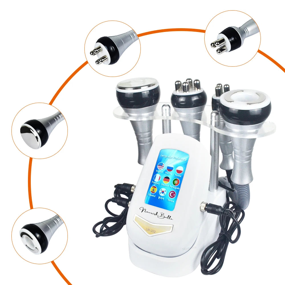 4-in-1 Cavitation Body Slimming & Skin Tightening Machine – Face Lifting, Vacuum Suction, and 40K Beauty Massager