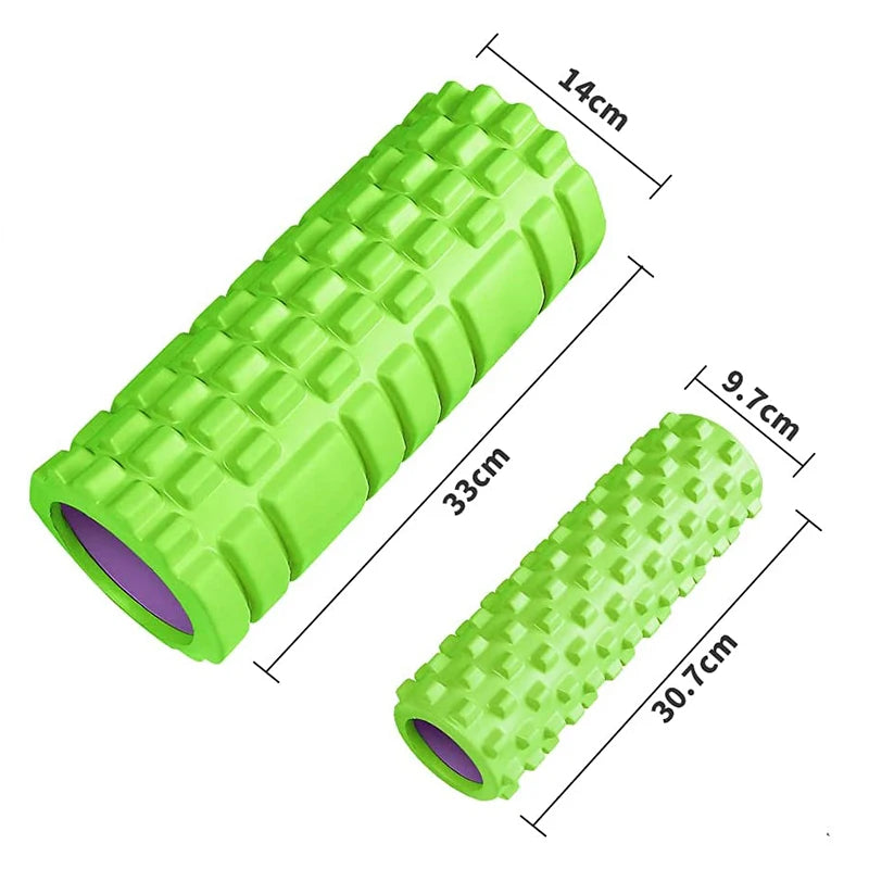 Foam Yoga Column – Muscle Massage Roller for Back, Legs &amp; Full-Body Training- 33cm
