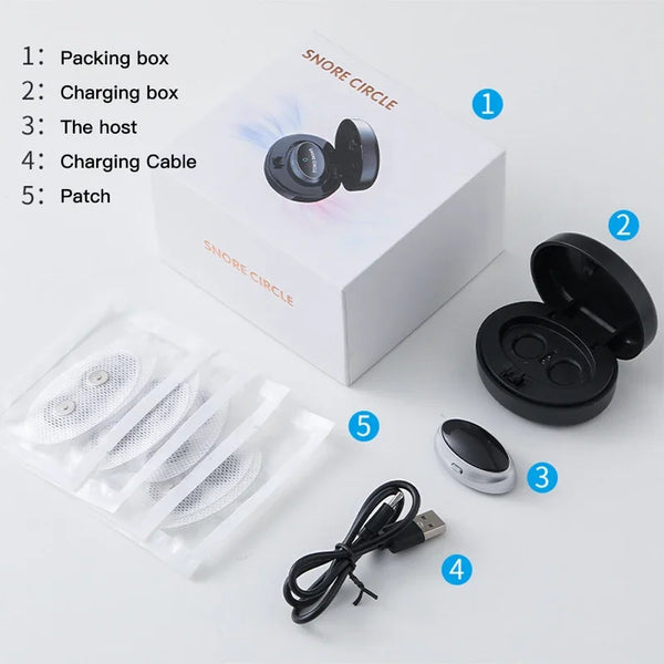 Smart Anti-Snoring Device – TENS Pulse Sleep Aid