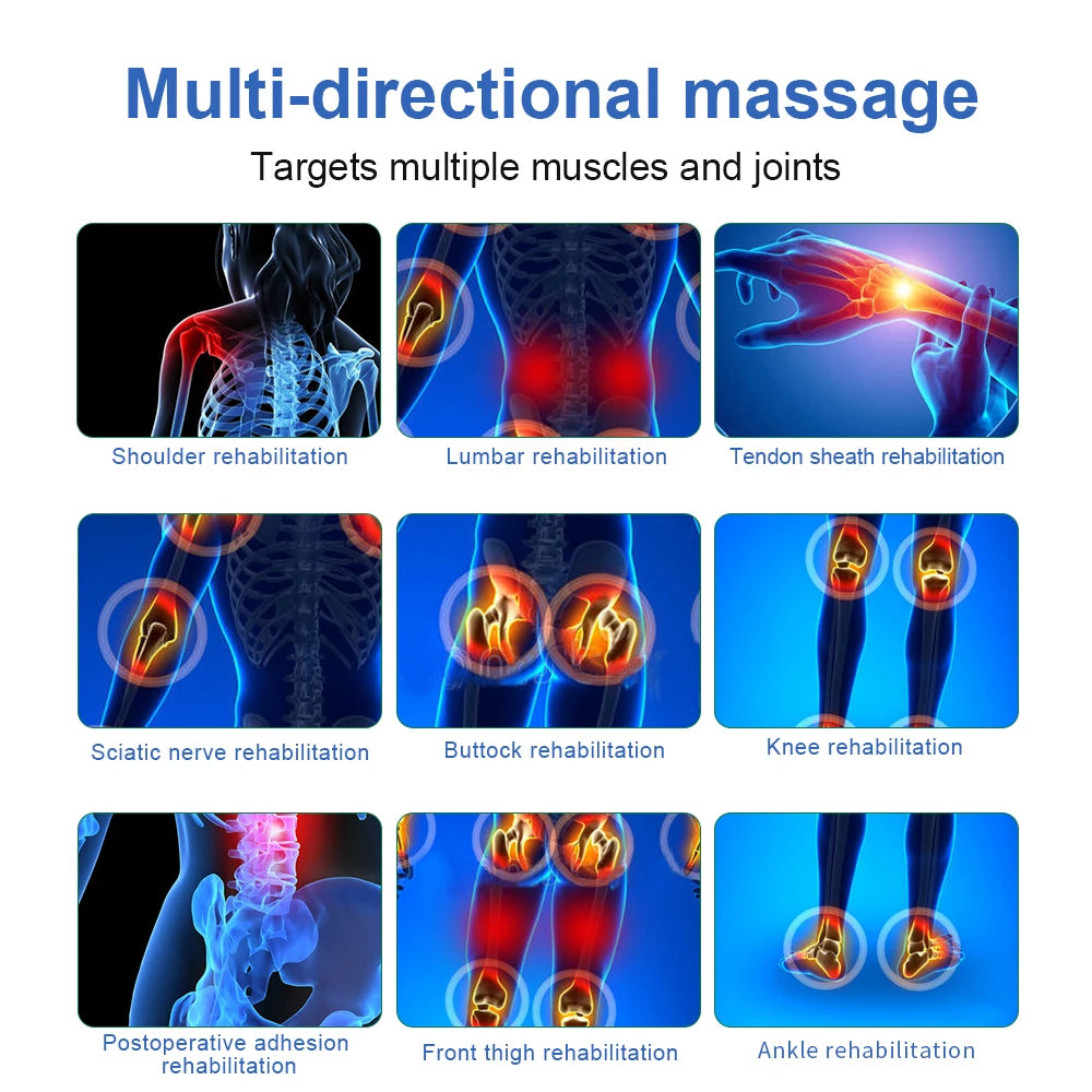 Muscle Stimulator TENS & EMS – Low Frequency Electronic Pulse Massager with Dual Channels & Touch Control - 12-Mode
