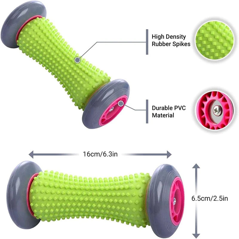 Foot Massage Roller & Yoga Ball Set – Plantar Fascia Relief & Muscle Relaxation Tool for Fitness and Recovery