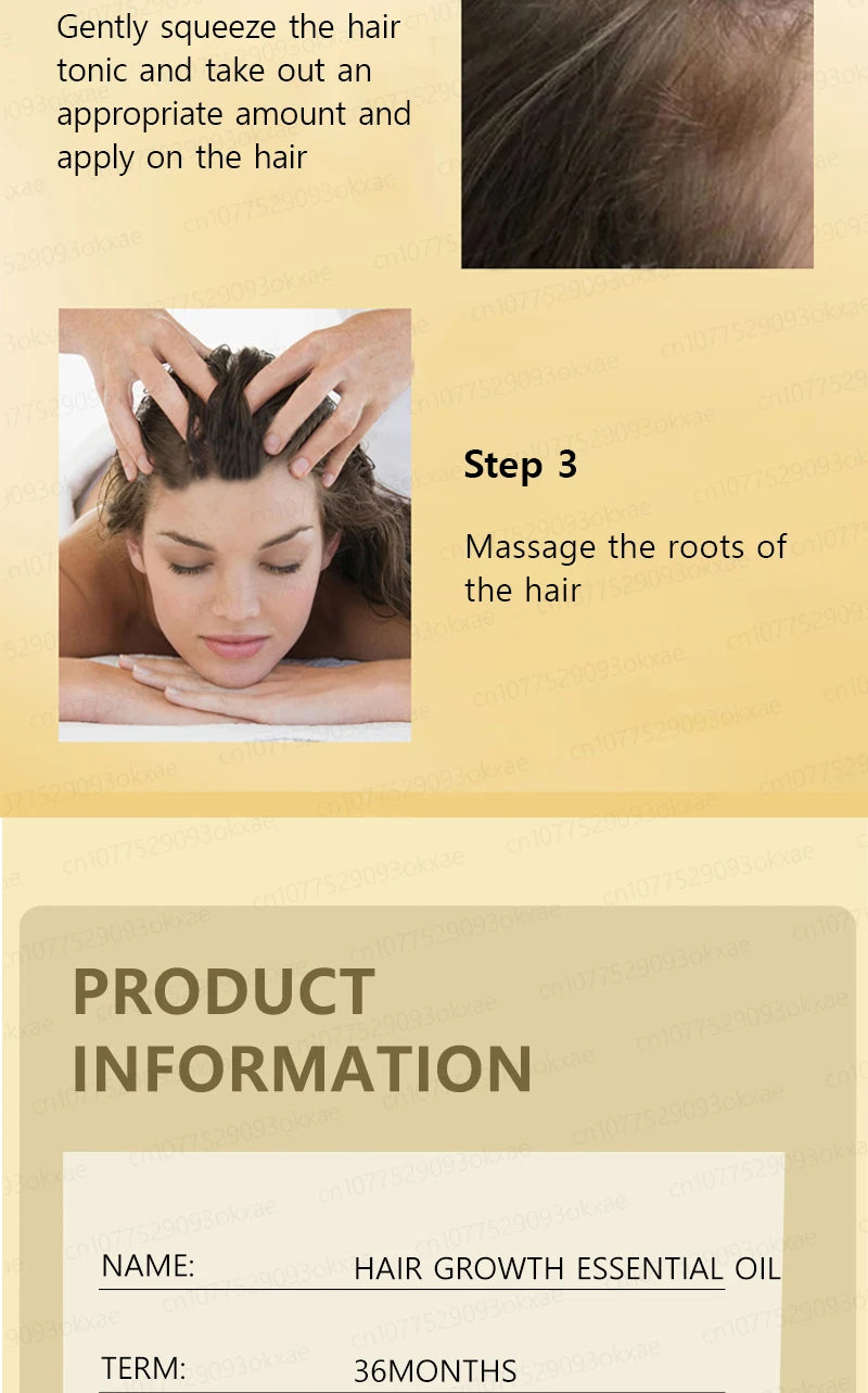 Natural Hair Growth & Hair Loss Control Essential Oil – Unisex Scalp Treatment, 30ml
