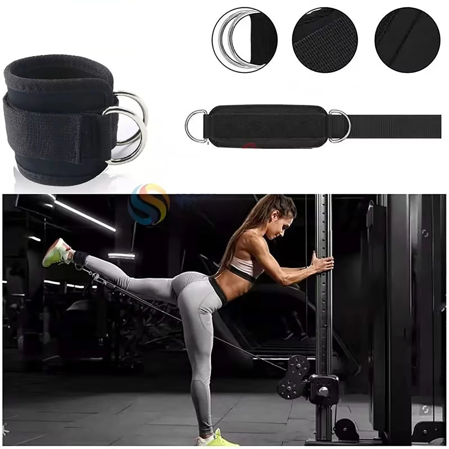Ankle Straps Resistance Bands Set – Strength Training & Toning for Legs and Glutes