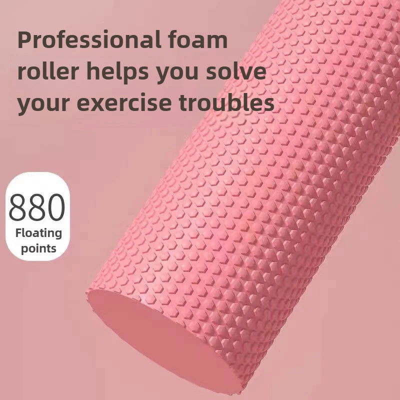 Foam Yoga Roller – Pilates Hexagonal EVA Home Workout Support (9.5cm x 29.7cm)