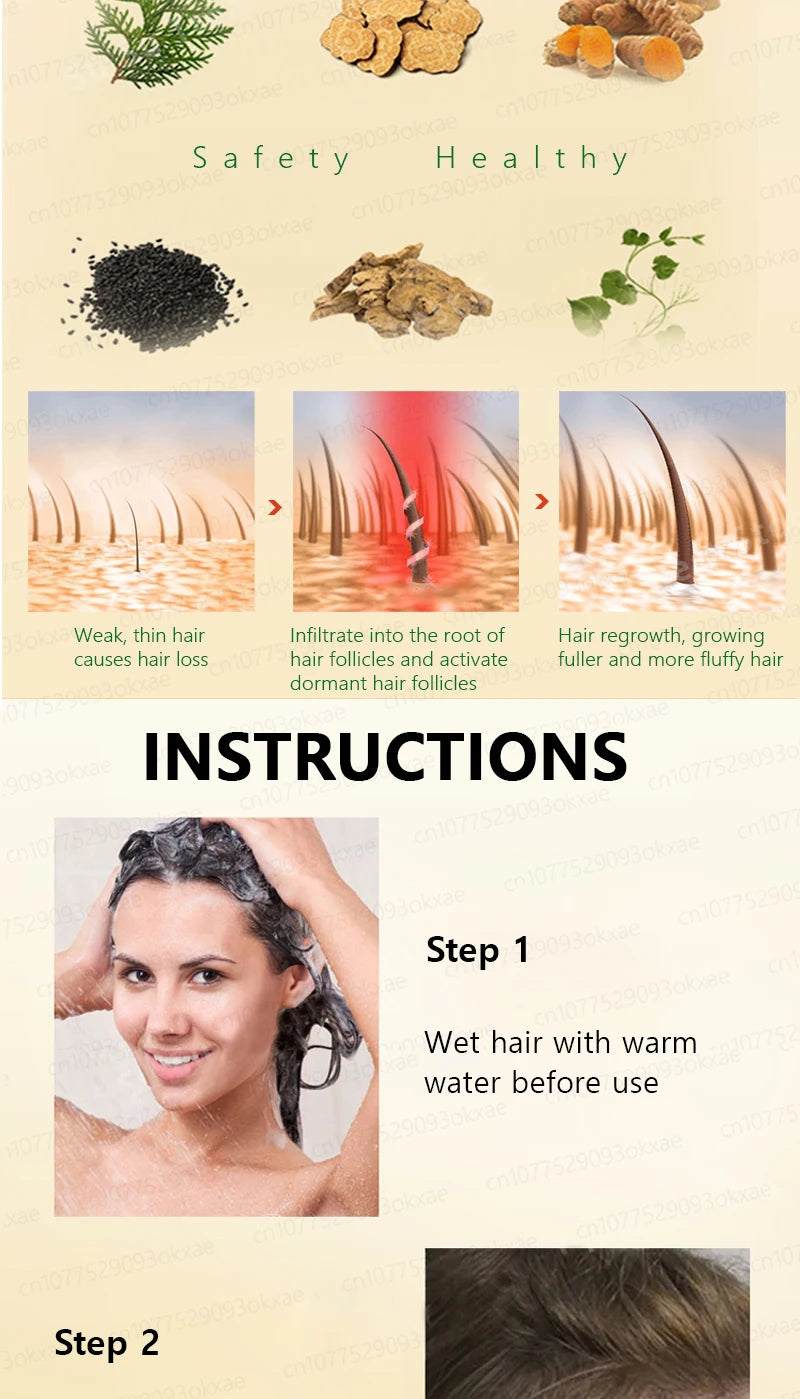Natural Hair Growth & Hair Loss Control Essential Oil – Unisex Scalp Treatment, 30ml