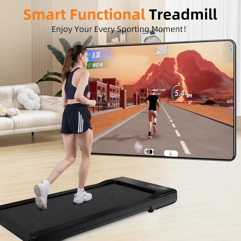 Under Desk Treadmill - Portable Walking Pad – 3-in-1 with Remote Control & LED Display