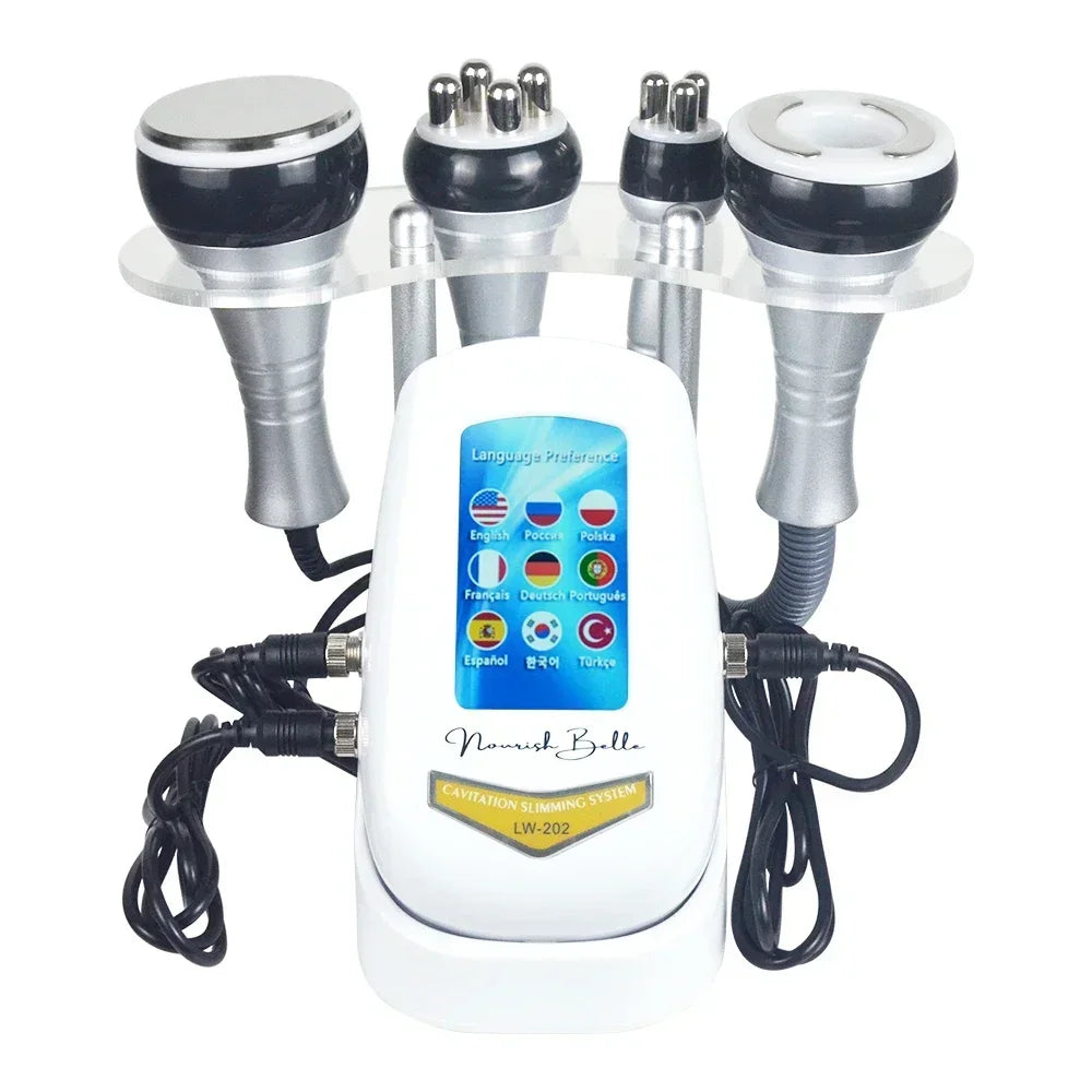 4-in-1 Cavitation Body Slimming & Skin Tightening Machine – Face Lifting, Vacuum Suction, and 40K Beauty Massager