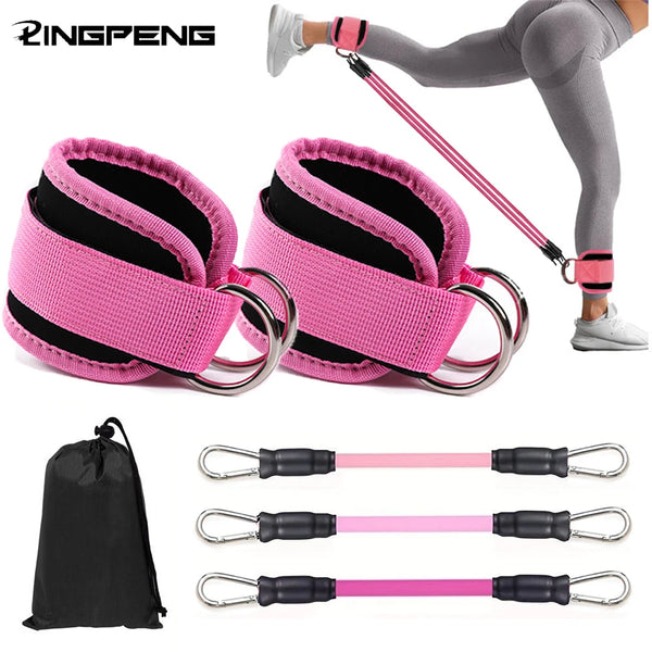 Ankle Straps Resistance Bands Set – Strength Training & Toning for Legs and Glutes