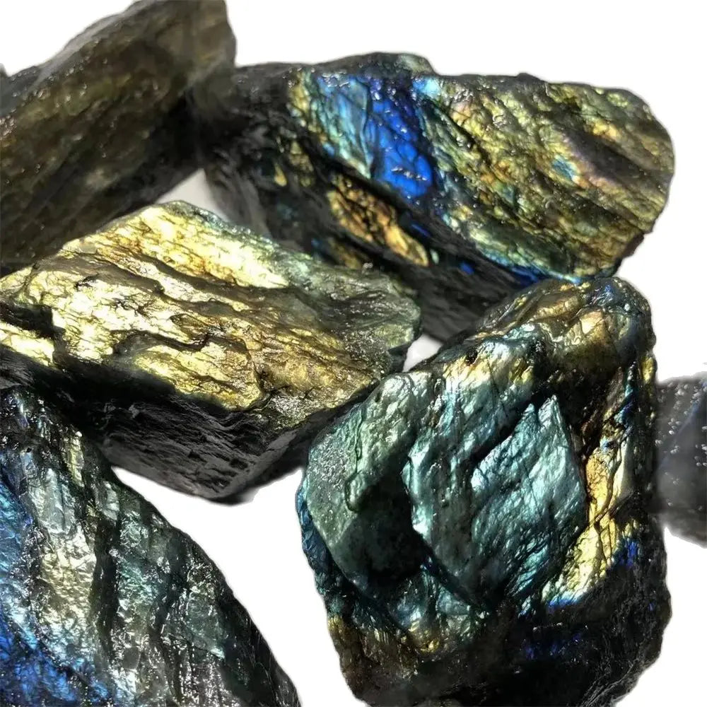 Natural Labradorite Raw Stone – Reiki Healing Mineral Specimen (20–200g)