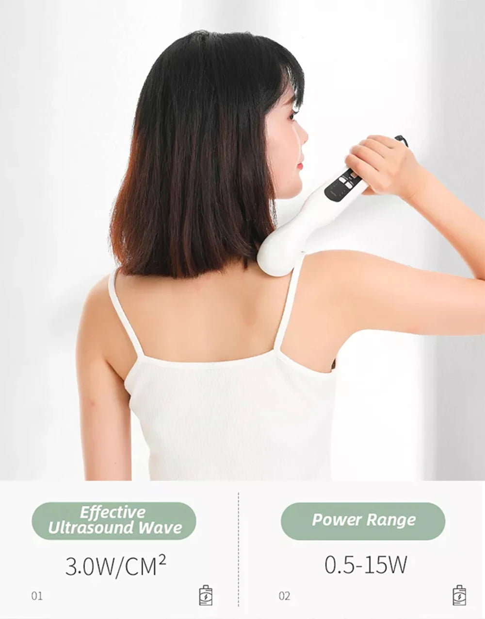 Portable Ultrasound Therapy Device – Pain Relief & Physiotherapy Equipment for Joint and Muscle Support