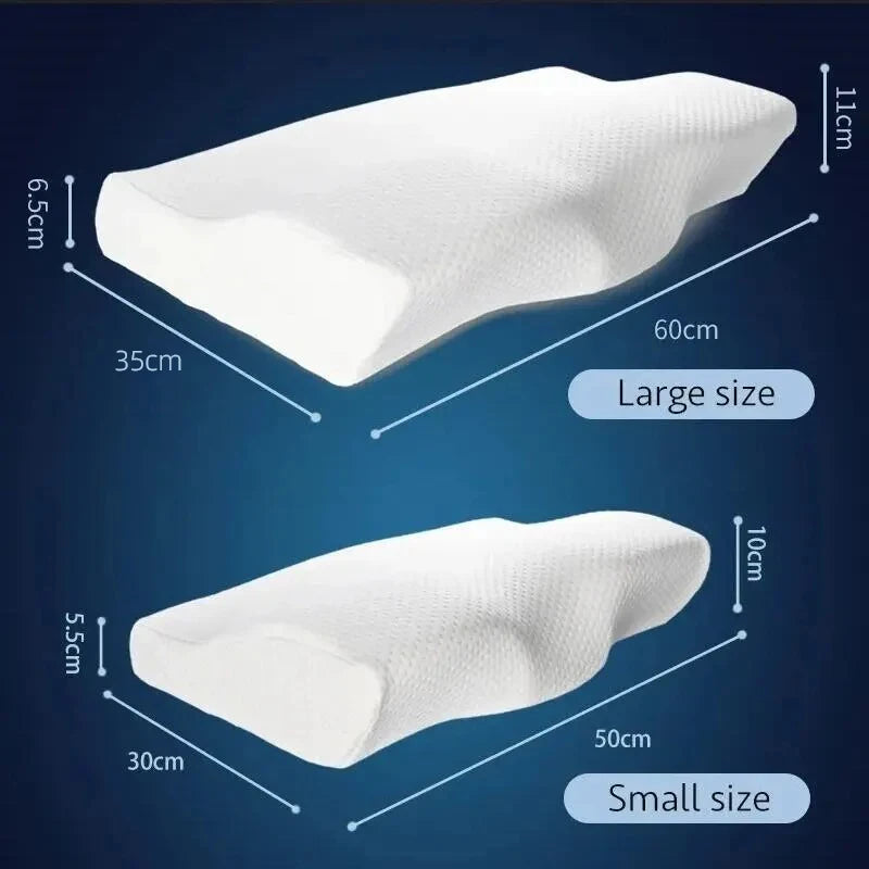 Orthopedic Memory Foam Butterfly Shaped Pillow – Neck Protection for Deep, Restful Sleep