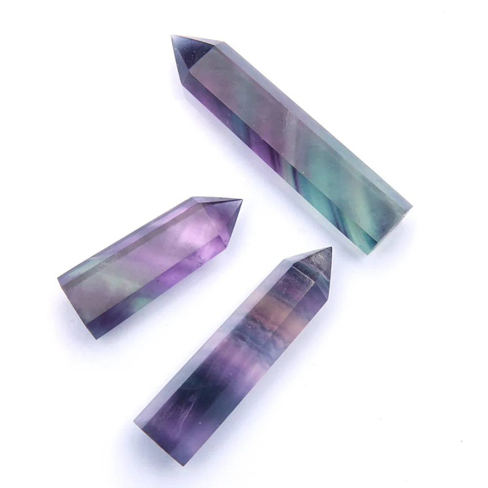 Natural Stone & Crystal Point Wand – Obelisk for Healing, Meditation & Decor