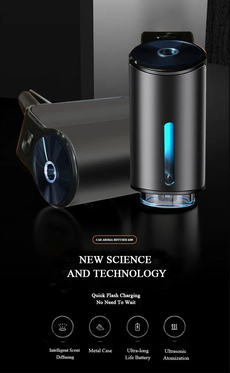 Electric Car Aroma Diffuser – Air Vent Essential Oil Freshener