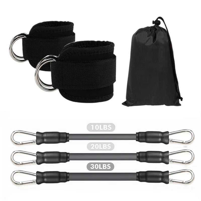 Ankle Straps Resistance Bands Set – Strength Training & Toning for Legs and Glutes