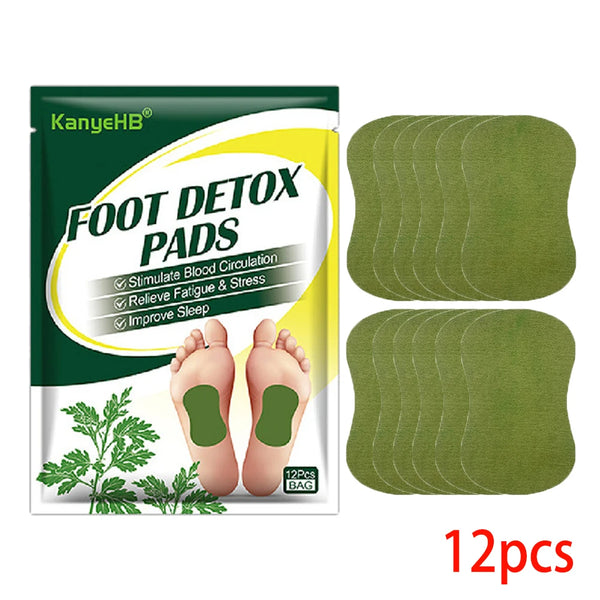 12/24pcs Herbal Detox Foot Pads – Cleansing & Relaxation Support