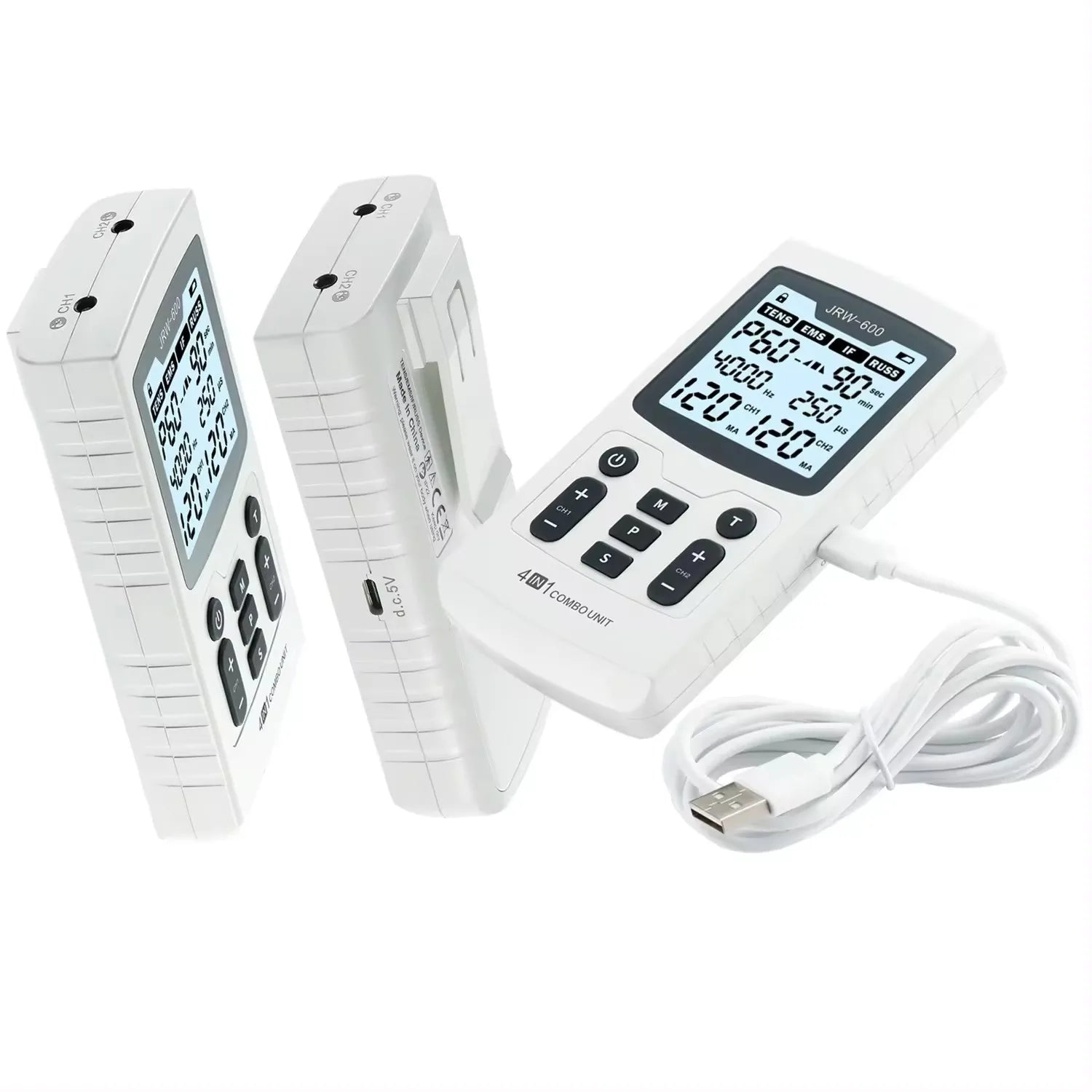 4-in-1 Electric Muscle Stimulator – EMS, IFT, RUSS, and TENS Pulse Physiotherapy Device