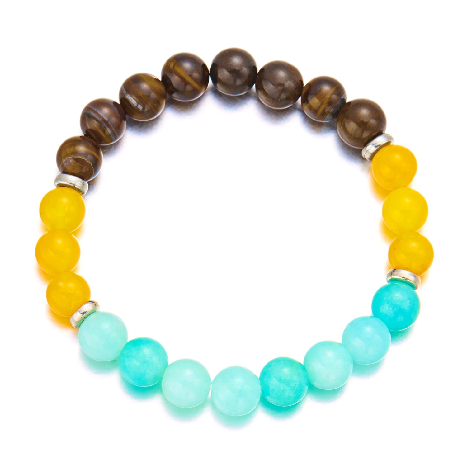 Natural Stone 7 Chakra Energy Bracelet – Good Luck & Protection Jewelry for Men and Women