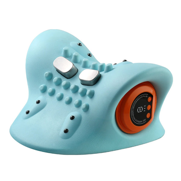 Multifunction EMS Electrotherapy Heating Cervical Spine Pillow Wireless Ergonomic Acupressure Neck Pillow for Relax Pain Relief