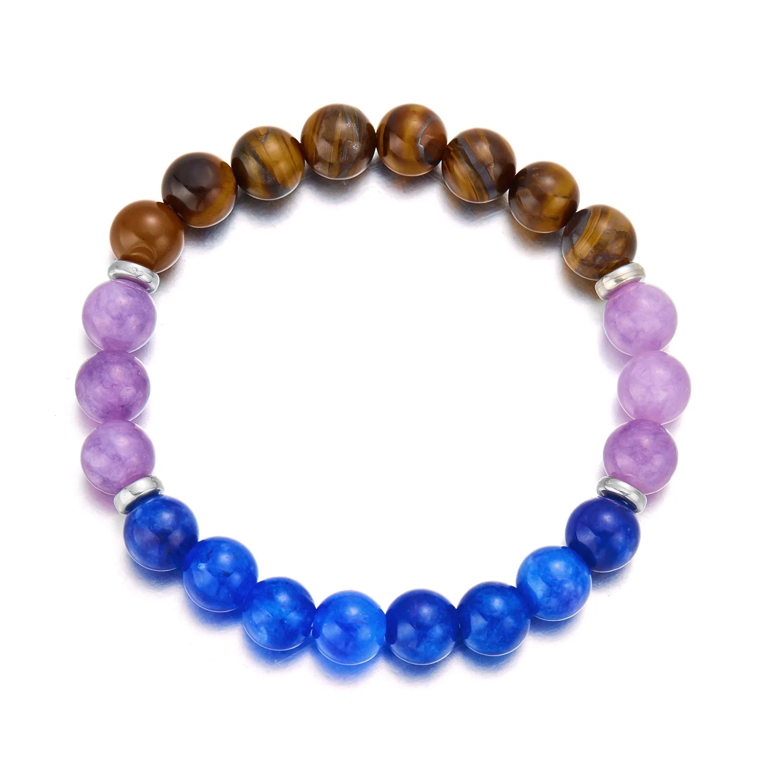 Natural Stone 7 Chakra Energy Bracelet – Good Luck & Protection Jewelry for Men and Women