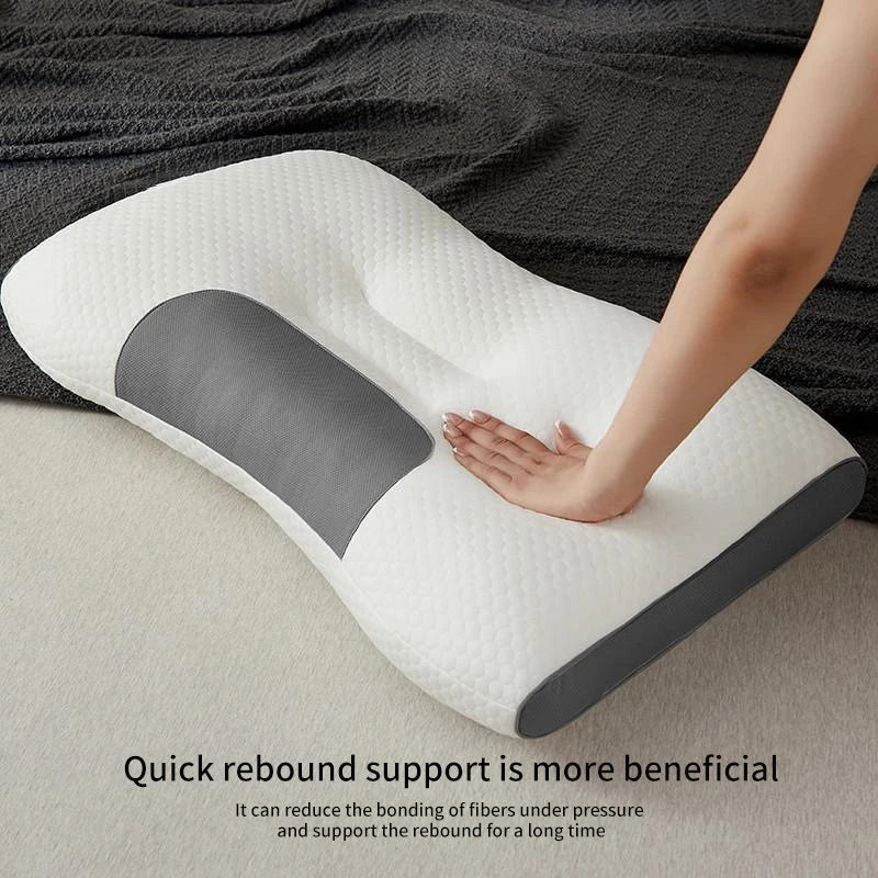 Orthopedic Cervical Neck Pillow – Soybean Fiber Massage Pillow for Sleep & Neck Support