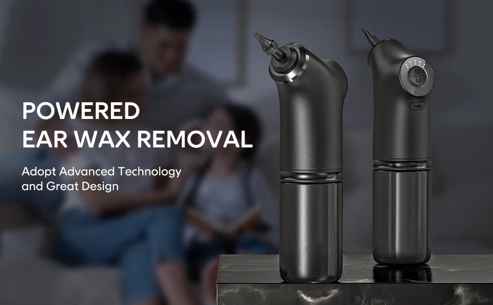 Electric Ear Cleaner Kit – 4 Pressure Modes Ear Wax Removal Irrigation System for Adults & Children