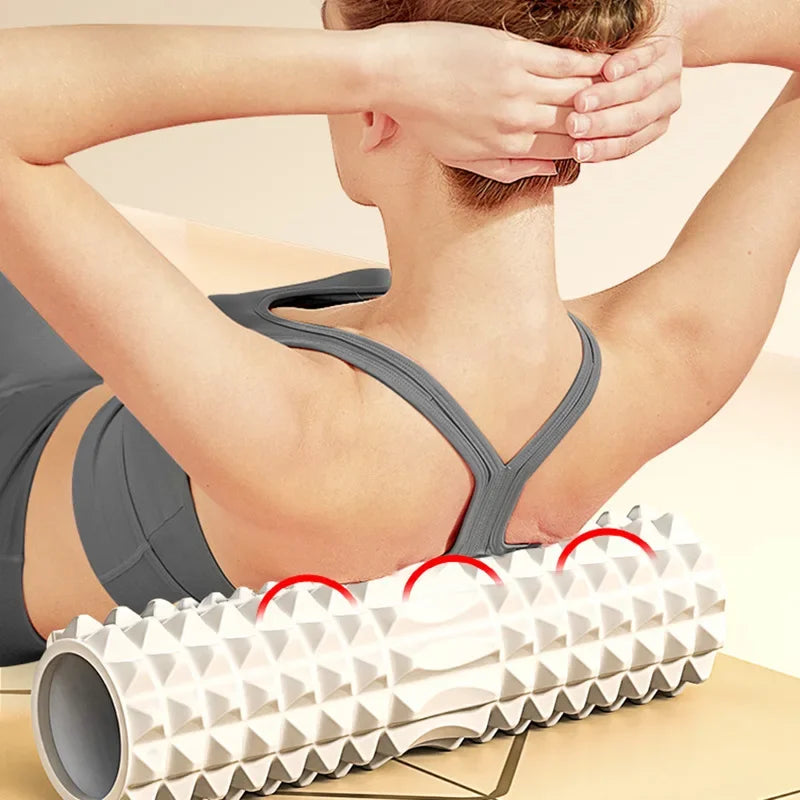 Full Body Massage Mace Foam Roller Set – Complete Muscle Relaxation & Yoga Fitness Equipment Kit