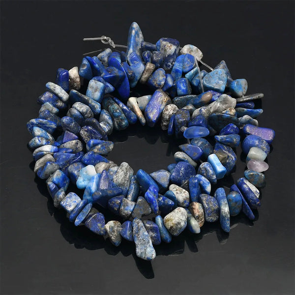 Natural Stone Chip Beads – 5-8mm Irregular Crystal Gravel for DIY Jewelry, 16-Inch (Model HK058)