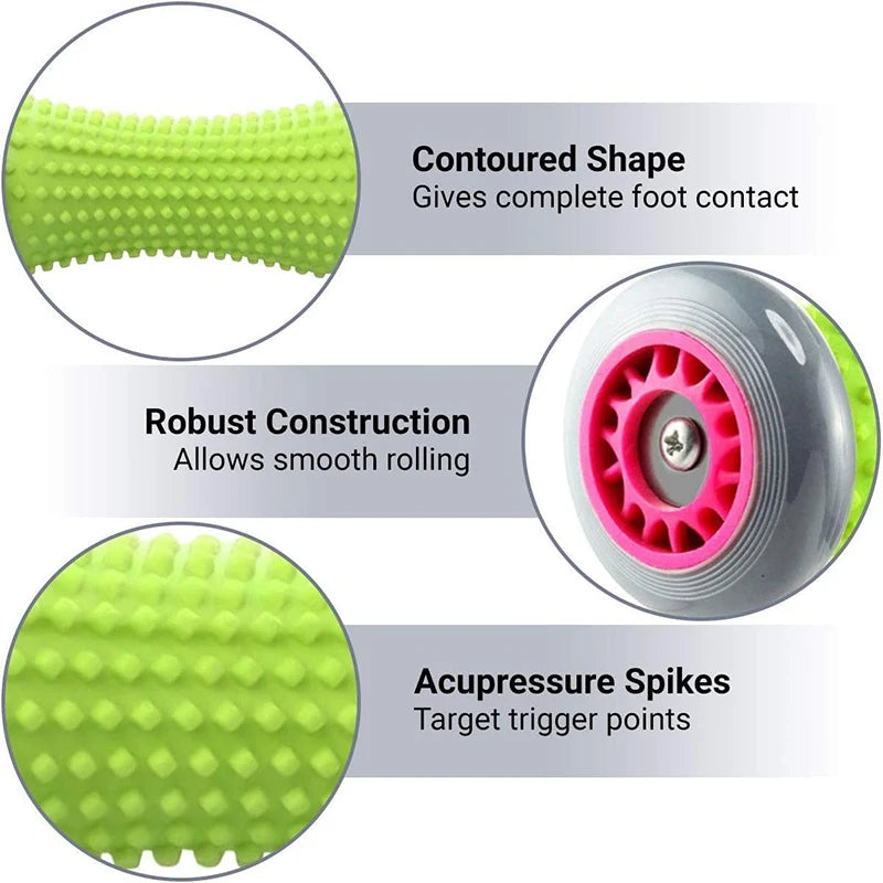 Foot Massage Roller & Yoga Ball Set – Plantar Fascia Relief & Muscle Relaxation Tool for Fitness and Recovery