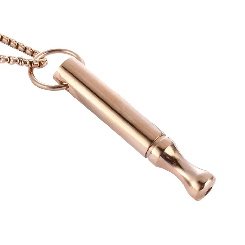 Stainless Steel Mindful Breathing Necklace – Calm, Harmony & Anti-Smoking Support