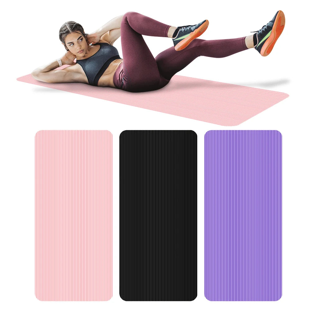Yoga Mat – Thick Non-Slip - Solid Color NBR Fitness Mat for Home & Gym