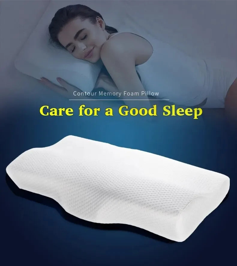 Orthopedic Memory Foam Butterfly Shaped Pillow – Neck Protection for Deep, Restful Sleep