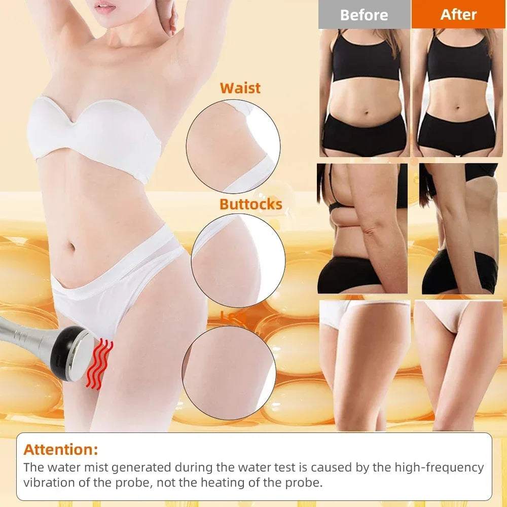 4-in-1 Cavitation Body Slimming & Skin Tightening Machine – Face Lifting, Vacuum Suction, and 40K Beauty Massager
