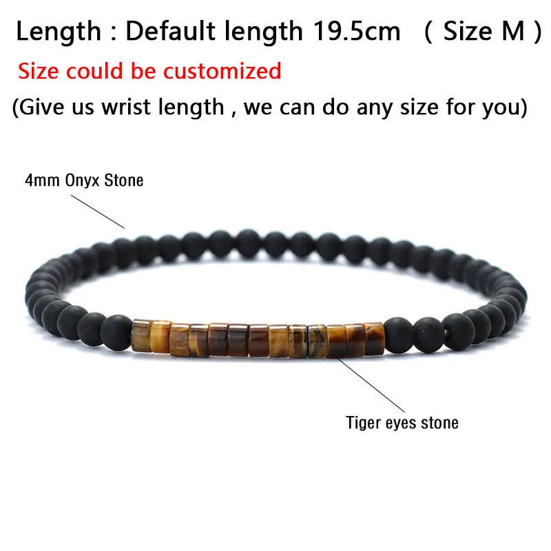New Minimalist 4mm Bead Bracelet – Emperor Onyx Meditation Bracelet for Men & Women
