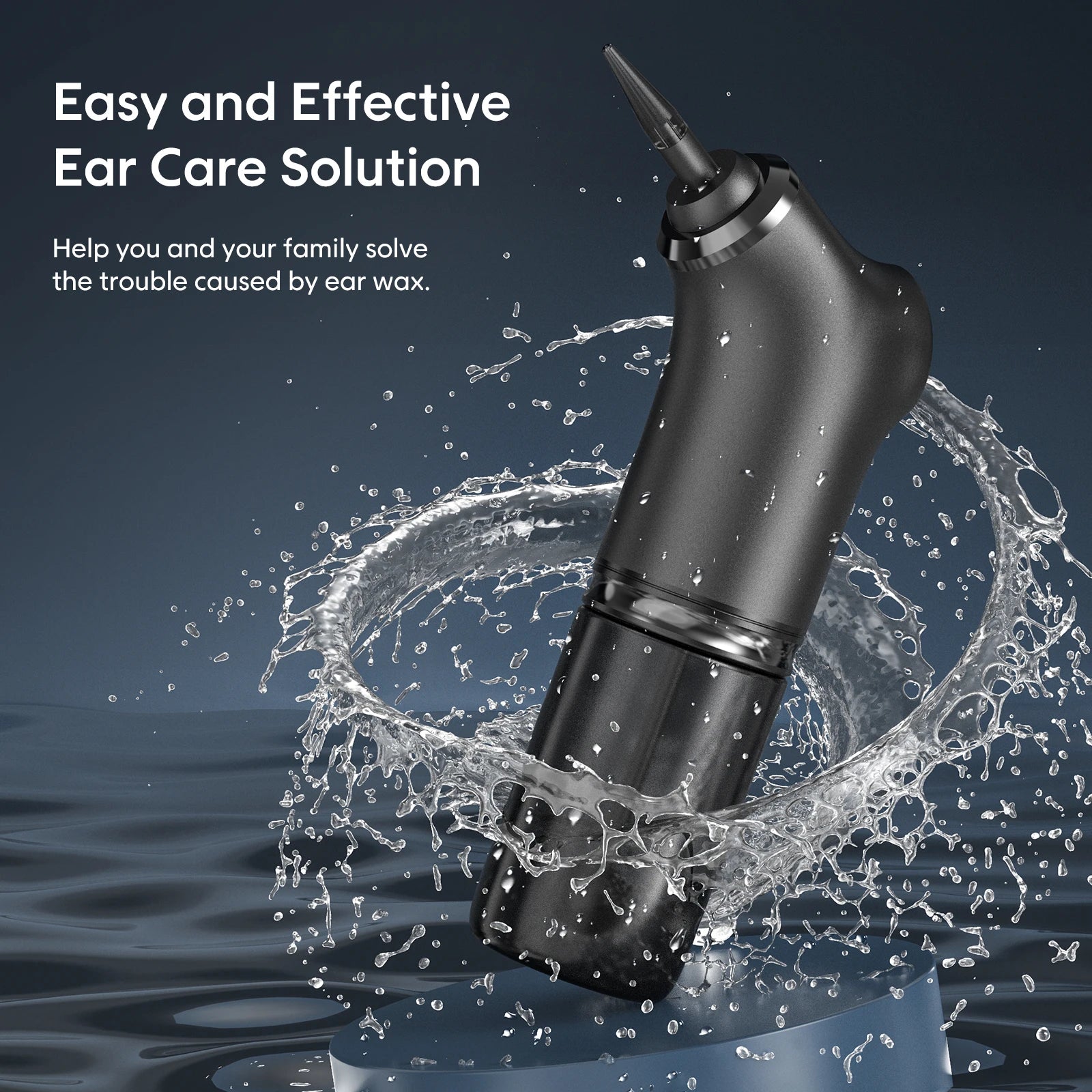 Electric Ear Cleaner Kit – 4 Pressure Modes Ear Wax Removal Irrigation System for Adults & Children