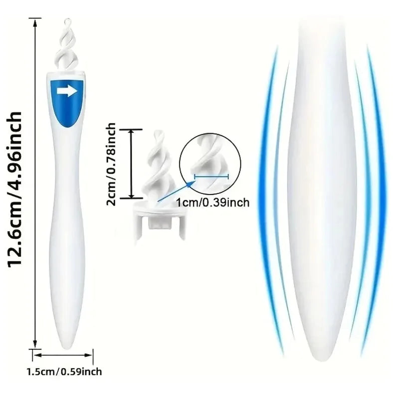 Spiral Silicone Ear Wax Removal Tool – Reusable & Gentle Ear Cleaner for Safe Hygien\