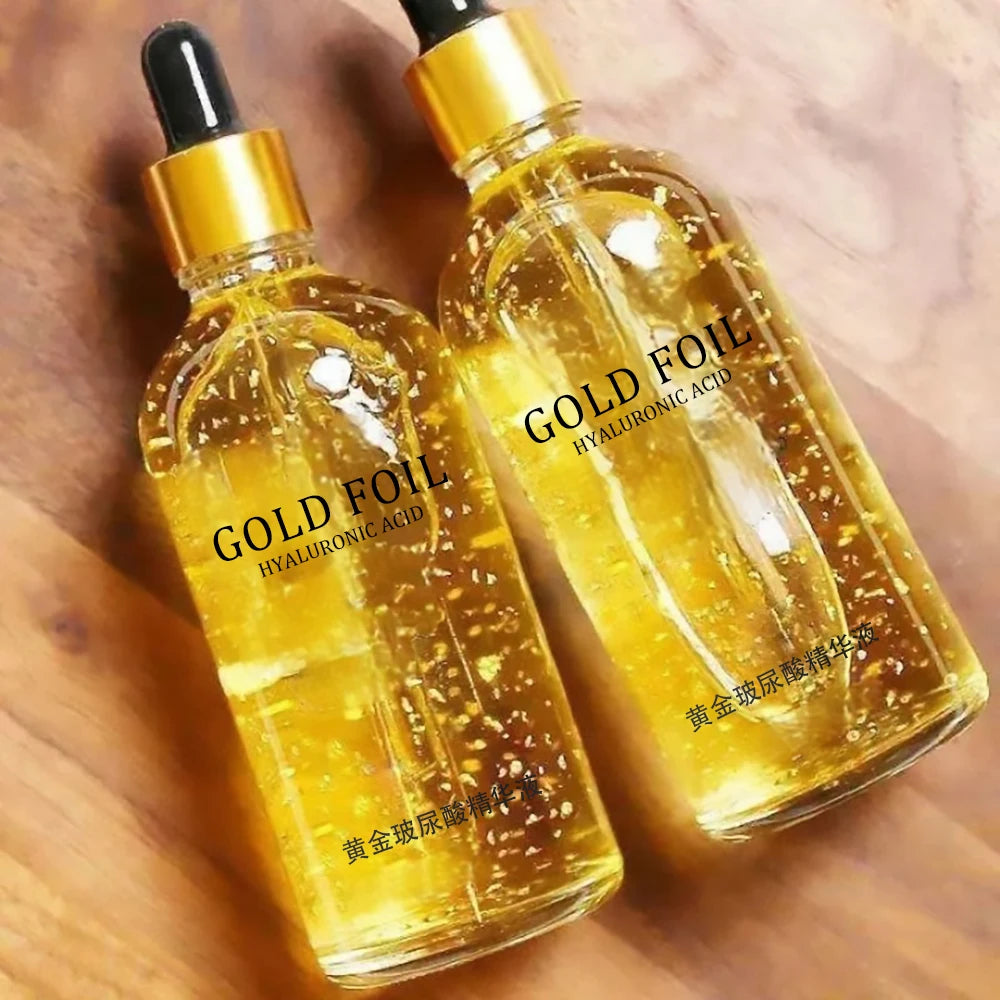 Gold Hyaluronic Acid & Nicotinamide Face Serum – Anti-Aging, Whitening & Collagen Boosting Skincare, 100ml 24K