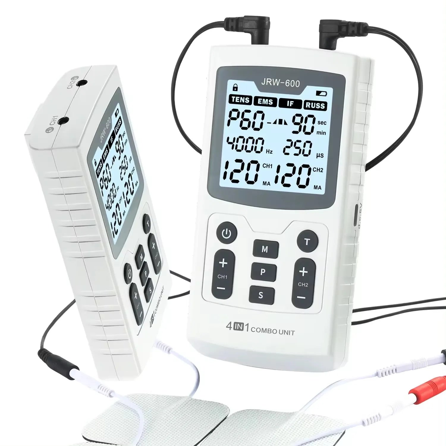 4-in-1 Electric Muscle Stimulator – EMS, IFT, RUSS, and TENS Pulse Physiotherapy Device
